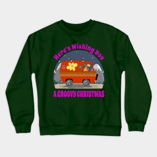 Here's wishing you a Groovy Christmas Crewneck Sweatshirt